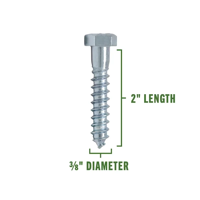 3/8 X 2" HEX LAG SCREWS